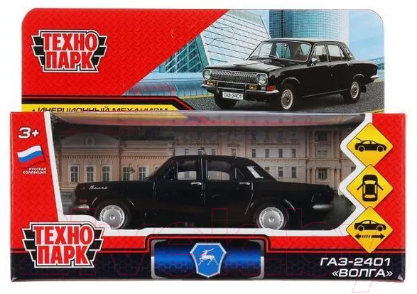 Автомобиль игрушечный Технопарк Газ-2401 Волга / 2401-12-BK — фото 3