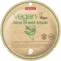 Маска для лица тканевая Purederm Vegan Sheet Mask Aloe (23г) - 