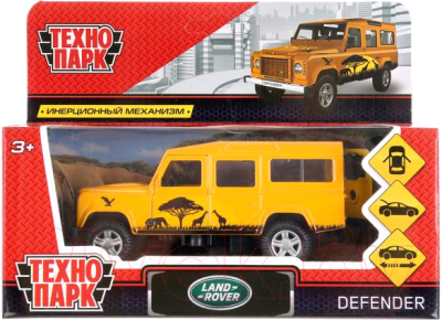 Автомобиль игрушечный Технопарк Land Rover Defender Сафари / DEFENDER-SF