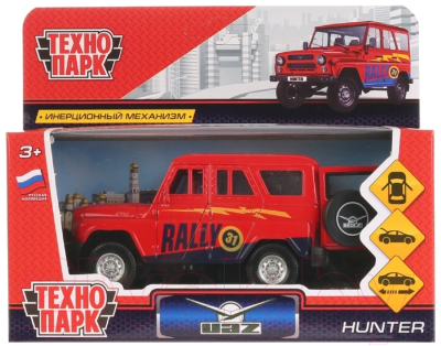 Автомобиль игрушечный Технопарк UAZ Hunter Спорт / HUNTER-S