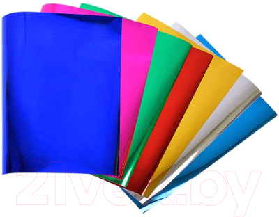 Изображение товара Набор цветной бумаги Каляка-Маляка Ламинированная металлик / ФКМ07 (7цв)