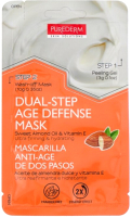 Маска для лица кремовая Purederm Dual-step Age Defense Mask масло миндаля и витамин Е (10г) - 