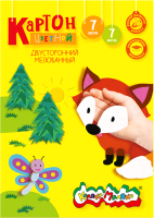 

Набор цветного картона Каляка-Маляка, Двусторонний мелованный / КЦДКМ07