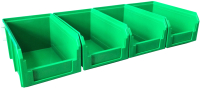Набор лотков для метизов Стелла-техник V-2-650 (4шт, зеленый) - 
