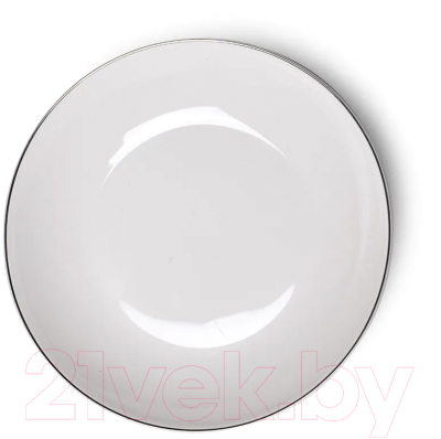 Тарелка столовая глубокая Fissman Aleksa 3898 (белый)
