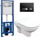 Унитаз подвесной с инсталляцией Cersanit City New Clean On + S-IN-MZ-LINK_PRO + P-BU-MOV/Blg/Gl - 