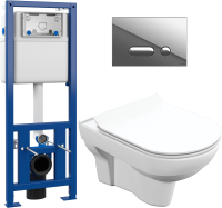 

Унитаз подвесной с инсталляцией Cersanit, City New Clean On + S-IN-MZ-LINK_PRO + P-BU-INT/Cg