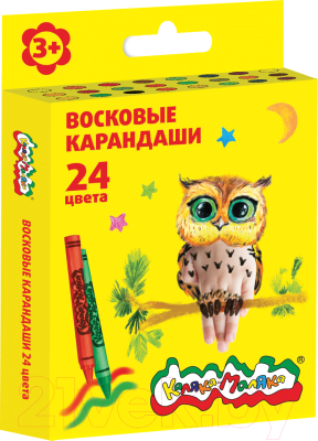 Изображение товара Восковые мелки Каляка-Маляка КВКМ24 (24цв)