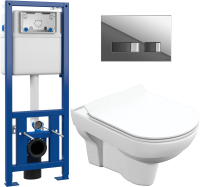 

Унитаз подвесной с инсталляцией Cersanit, City New Clean On + S-IN-MZ-LINK_PRO + P-BU-MOV/Cg