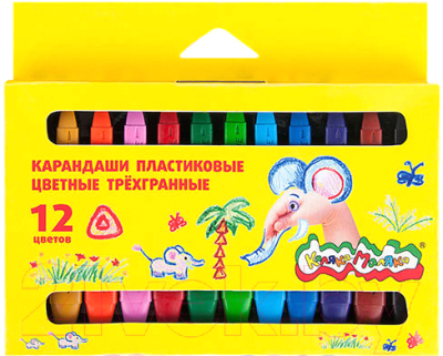 Изображение товара Восковые мелки Каляка-Маляка КПКМ12 (12цв)