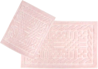 Набор ковриков для ванной и туалета Arya Berceste / 8680943041166 (2шт, пудра/розовый) - 