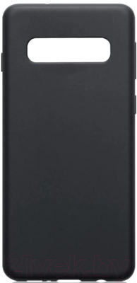 Чехол-накладка Case Matte для Galaxy S10 Plus (черный матовый, фирменная упаковка)