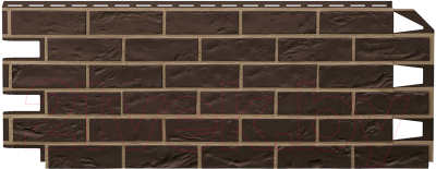 Фасадная панель Vox Vilo Brick Dark Brown с фугой