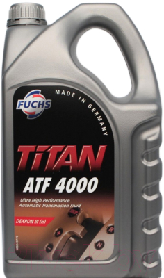 Трансмиссионное масло Fuchs Titan ATF 4000 Dexron III H / 600632106 (5л, красный)