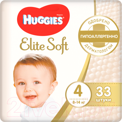 Подгузники детские Huggies Elite Soft 4 Jumbo (33шт)