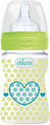 Бутылочка для кормления Chicco Well-Being с силиконовой соской / 340628115 (150мл)