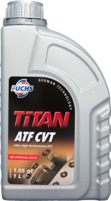 Трансмиссионное масло Fuchs Titan ATF CVT / 600546878 (1л, желтый)