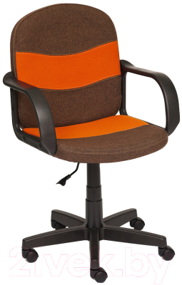 Кресло офисное Tetchair Baggi ткань (коричневый/оранжевый 3М7/С23)