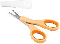 Ножницы для новорожденных Chicco Из нержавеющей стали с закругленными концами (оранжевый) - 