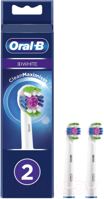 Набор насадок для зубной щетки Oral-B 3D White EB18pRB (2шт)