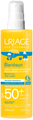 Спрей солнцезащитный Uriage Bariesun Sprayenfant Hydratant SPF50+ (200мл)