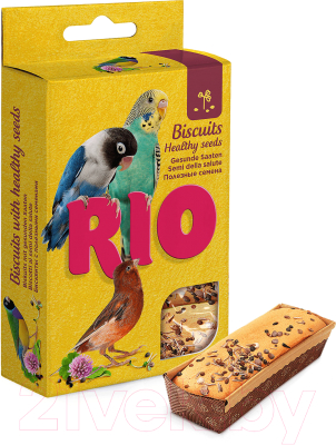 Лакомство для птиц Mealberry RIO Бисквиты для птиц с полезными семенами (5x7г)
