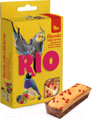 Лакомство для птиц Mealberry RIO Бисквиты для птиц с лесными ягодами (5x7г)