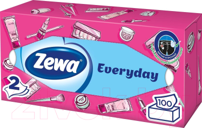 Бумажные салфетки Zewa Everyday  (100шт)