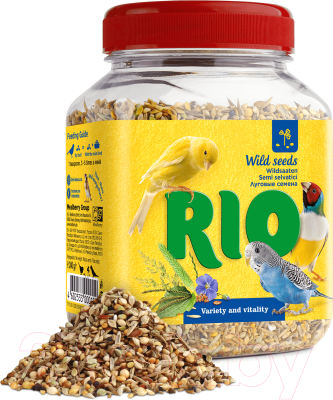 Лакомство для птиц Mealberry RIO Семена луговых трав для всех видов птиц (240г)