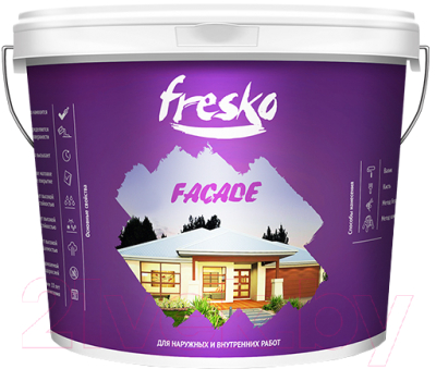 Краска Lida Водно-дисперсионная Fresko Facade (20кг, белый)