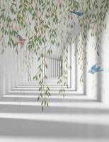 

Фотообои бесшовные Citydecor, Flower Tunnel 3D 1