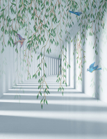 

Фотообои бесшовные Citydecor, Flower Tunnel 3D 2