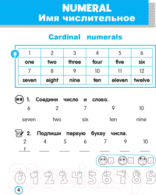 Изображение товара Учебное пособие Попурри Английский язык. Имя числительное. 3-4 классы (Ачасова К.Э.)