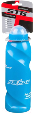 Бутылка для воды STG Х88762 с крышкой (700мл, голубой)