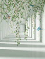 

Фотообои бесшовные Citydecor, Flower Tunnel 3D 3