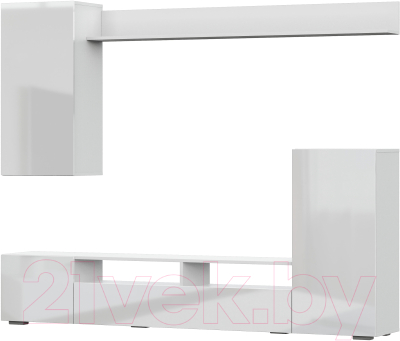 Стенка NN мебель МГС 4 (белый/белый глянец)