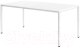 Обеденный стол Millwood Сеул Л 160x80 (белый/металл белый) - 
