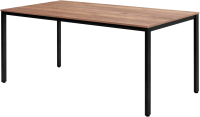 Обеденный стол Millwood Сеул Л 160x80 (дуб табачный крафт/металл черный) - 