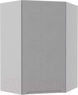 Шкаф навесной для кухни ДСВ Тренто ВПУ 600 левый (серый/серый)