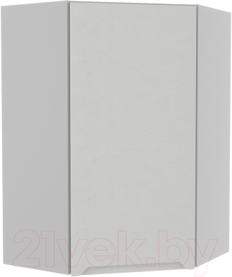 Шкаф навесной для кухни ДСВ Тренто ВПУ 600 левый (серый/белый)