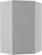 Шкаф навесной для кухни ДСВ Тренто ВПУ 550 правый (серый/серый) - 
