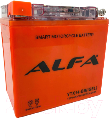 Мотоаккумулятор ALFA battery YTX14-BS iGel (14 А/ч)