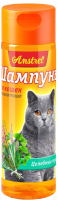 Шампунь для животных Amstrel Кондиционирующий с целебными травами для кошек (120мл) - 