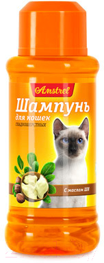 Шампунь для животных Amstrel С маслом ши для гладкошерстных кошек (120мл)