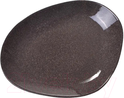Тарелка столовая обеденная Fissman Galaxy 3908 (темно-коричневый)