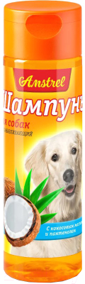 Шампунь для животных Amstrel Восстанавливающий с кокосовым маслом и пантенолом для собак (120мл)