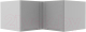 Шкаф навесной для кухни ДСВ Тренто ГВПГУ 1000 (серый/серый) - 