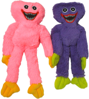 Набор мягких игрушек SunRain Хаги Ваги и Киси Миси 50см (фиолетовый/розовый) - 