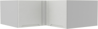 Шкаф навесной для кухни ДСВ Тренто ГПГУ 1000 (серый/белый) - 