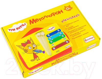 Музыкальная игрушка Alatoys Металлофон Три Кота Карамелька / МФ0501